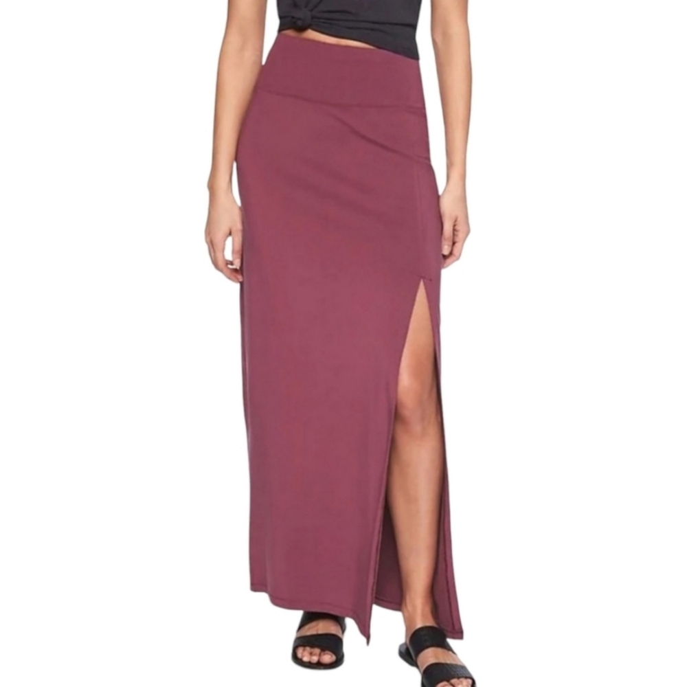 Athleta Marina Maxi Skirt Mauve Pink Small